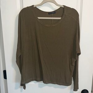 Brandy Melville Olive Long Sleeve Women's Top